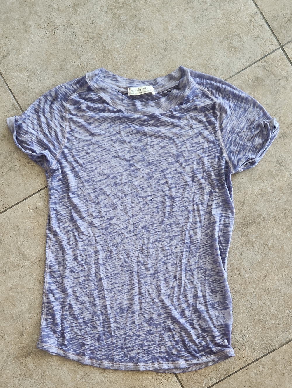 We The Free... Heathered Lavender Crewneck Tee